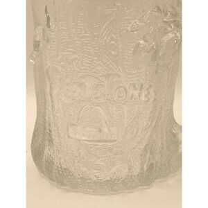 Vintage 1993 McDonald's Flintstones‎ Libbey Glass Mug Tree Stump RocDonald's